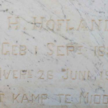 HOFLAND H. 1898-1901 #2