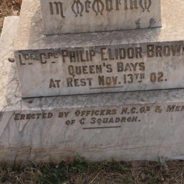 BROWN Philip Elidor -1902