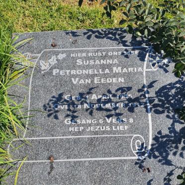 EEDEN Susanna Petronella Maria, van 1905-1912 #2