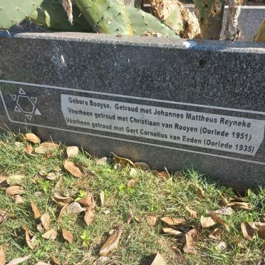 EEDEN Gert Cornelius, van 1880–1935 & Johanna Philipina Magdalena nee BOOYSE 1884–1960 #3