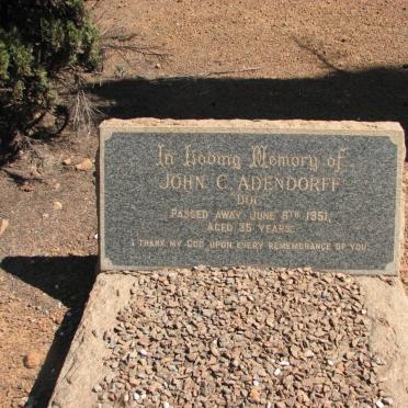 ADENDORFF John C. -1951