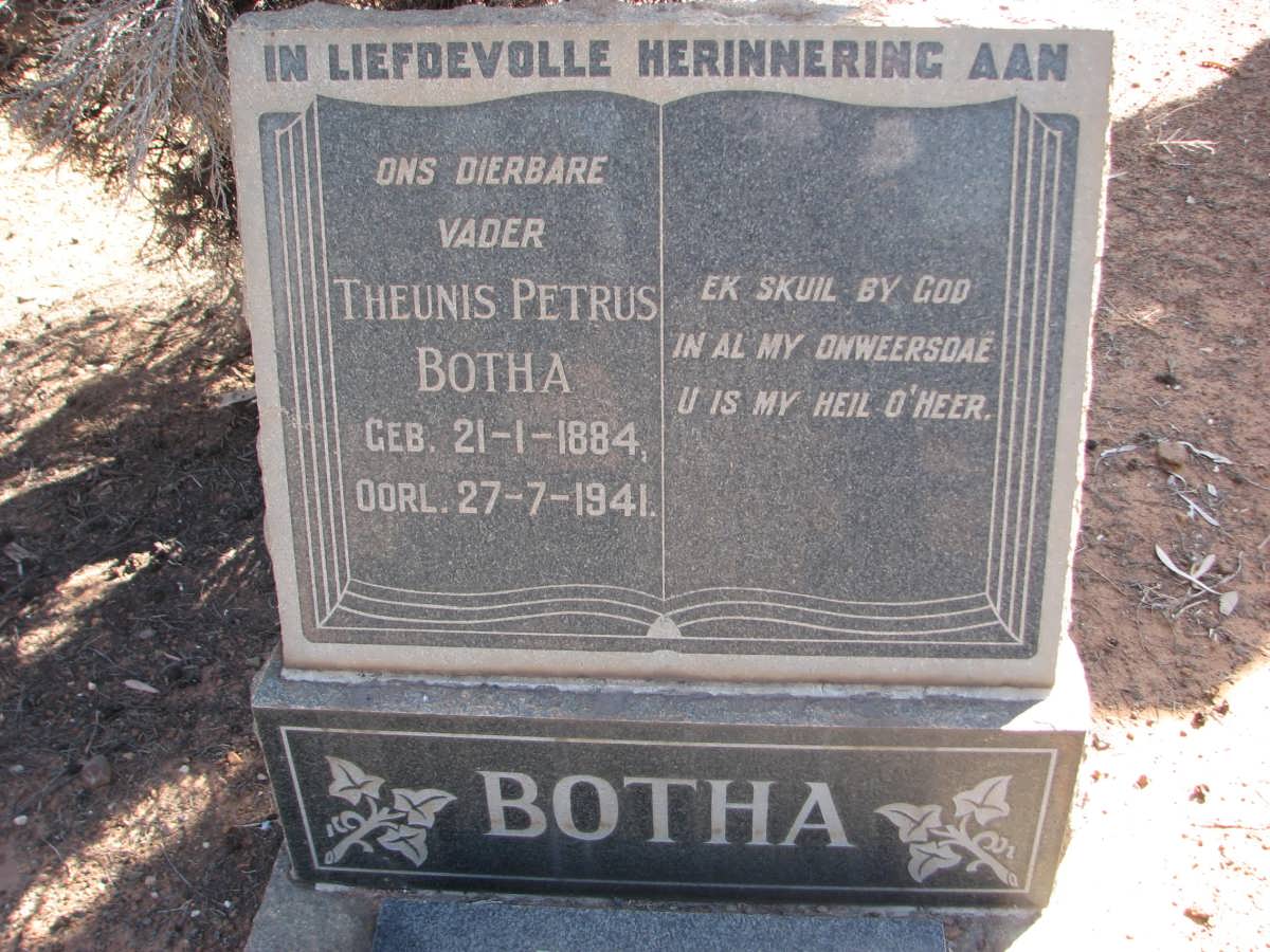 BOTHA Theunis Petrus 1884-1941