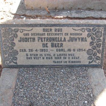 BEER Judith Petronella Juwyna, de 1852-1954