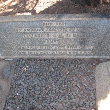 BEER Elizabeth A.?., de nee SMUTS