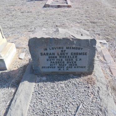 CHOMSE Alfred 1855-1949 & Sarah Lucy nee WHEELER 1859-1939 :: CHOMSE Lilian Valerian 1894-1896 #2