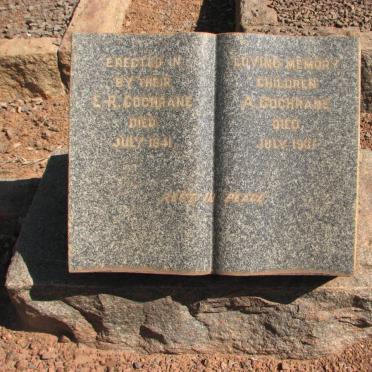 COCHRANE E.R. -1941 &amp; A. -1931