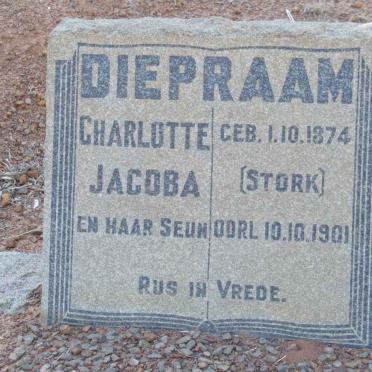 DIEPRAAM Charlotte Jacoba nee STORK 1874-1901 :: DIEPRAAM ? -1901