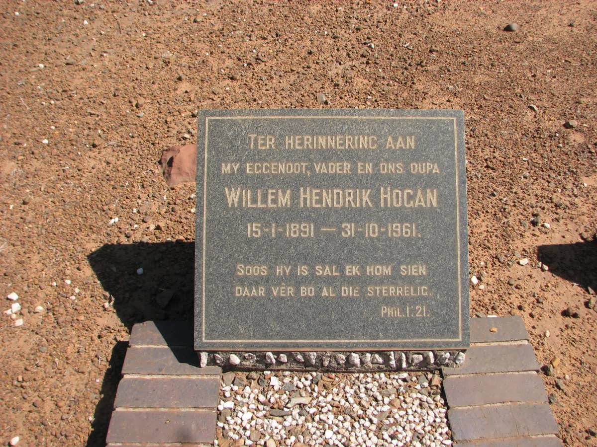 HOGAN Willem Hendrik 1891-1961