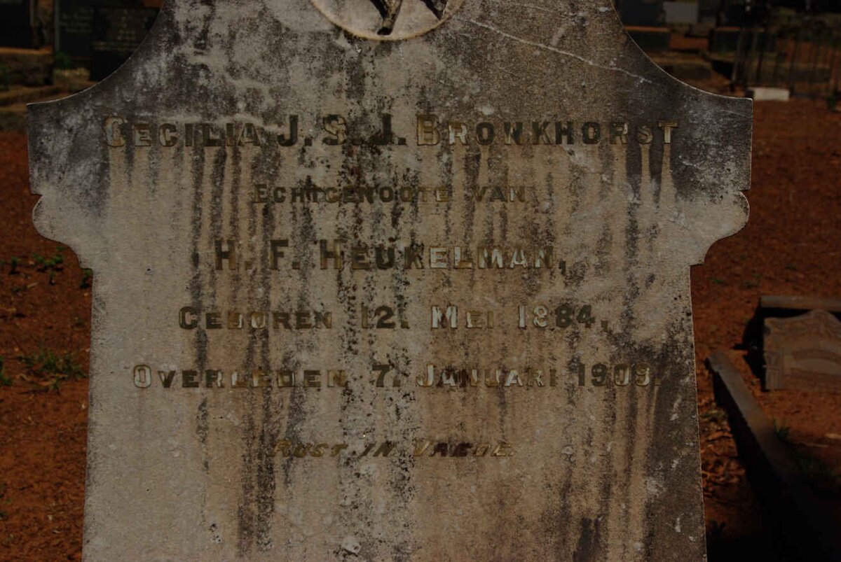 HEUKELMAN Cecilia J. S. J. nee BRONKHORST 1884-1909 #2