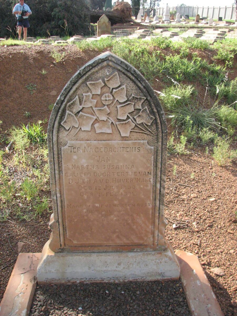 HUVER Martha Susanna, v.d. 1890-1896