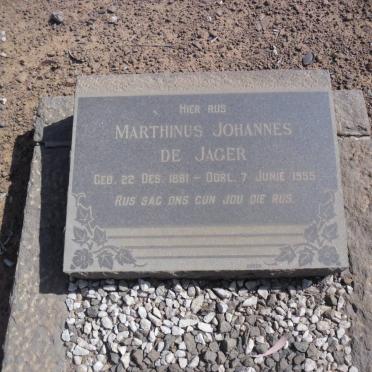 JAGER Marthinus Johannes, de 1881-1955