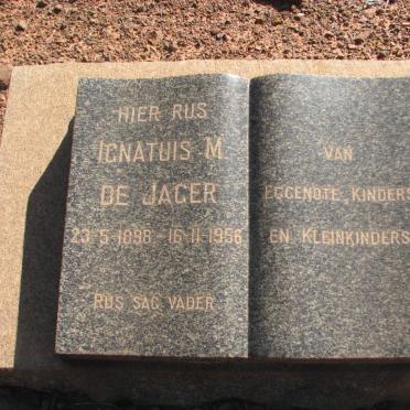 JAGER Ignatius M., de 1898-1956