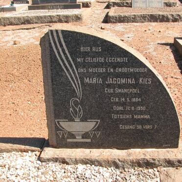 KIES Petrus Jacobus Benjamen 1880-1957 & Maria Jacomina nee SWANEPOEL 1884-1950 #2