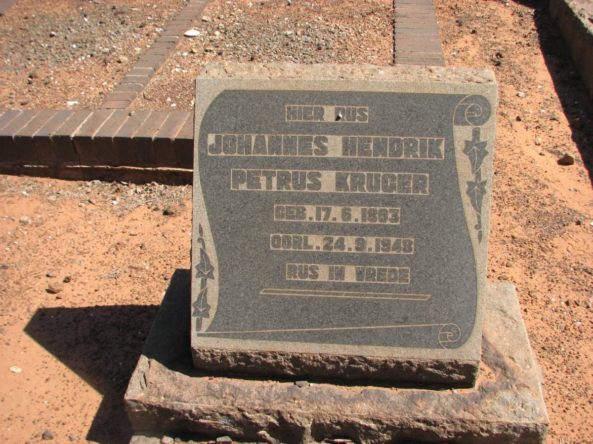 KRUGER Johannes Hendrik Petrus 1853-1948