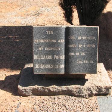 LOUW Helgaard Pieter Johannes 1891-1950