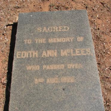 McLEES Edith Ann -1928