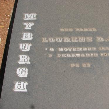 MYBURGH Lourens D.J. 1898-1965