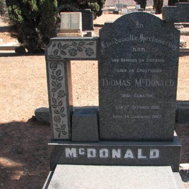 McDONALD Thomas 1881-1967 &  Adriana Magdalena 1893-1957 #1