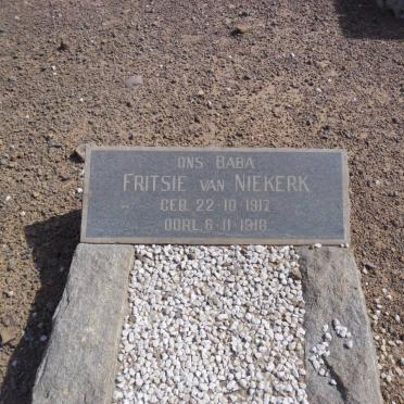 NIEKERK Fritsie, van 1917-1918