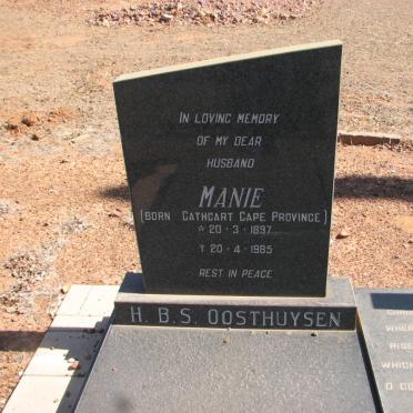 OOSTHUYSEN H.B.S. 1897–1985 & OOSTHUYZEN E.S. 1906–1996 #1