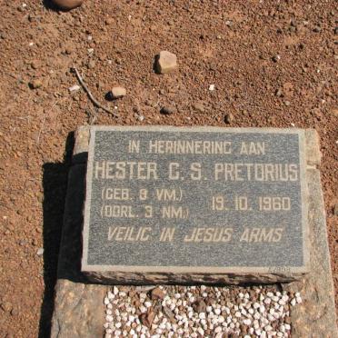PRETORIUS Hester G.S. 1960-1960