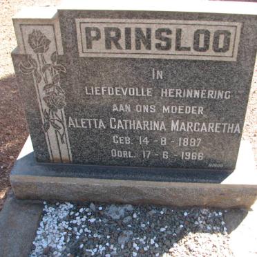 PRINSLOO Aletta Catharina Margaretha 1887-1966