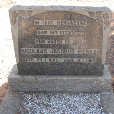 PIENAAR Nicolaas Jacobus 1885-1958