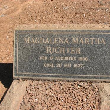 RICHTER Magdalena Martha 1906-1937