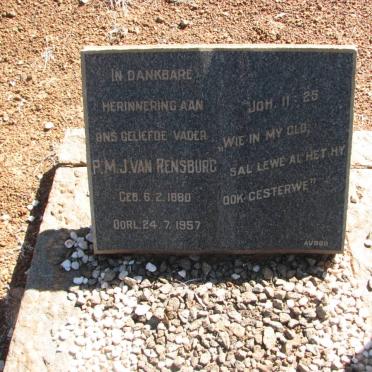 RENSBURG P.M., J. van 1880-1957