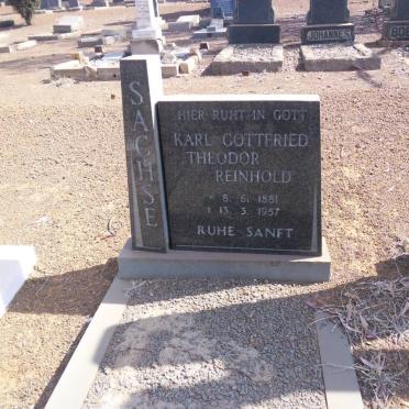 SACHSE Karl Gottfried Theodor Reinhold 1881-1957