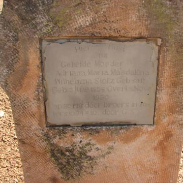 STOLTZ Adriana Maria Magdalena Wilhelmina nee SMIT 1858-1930