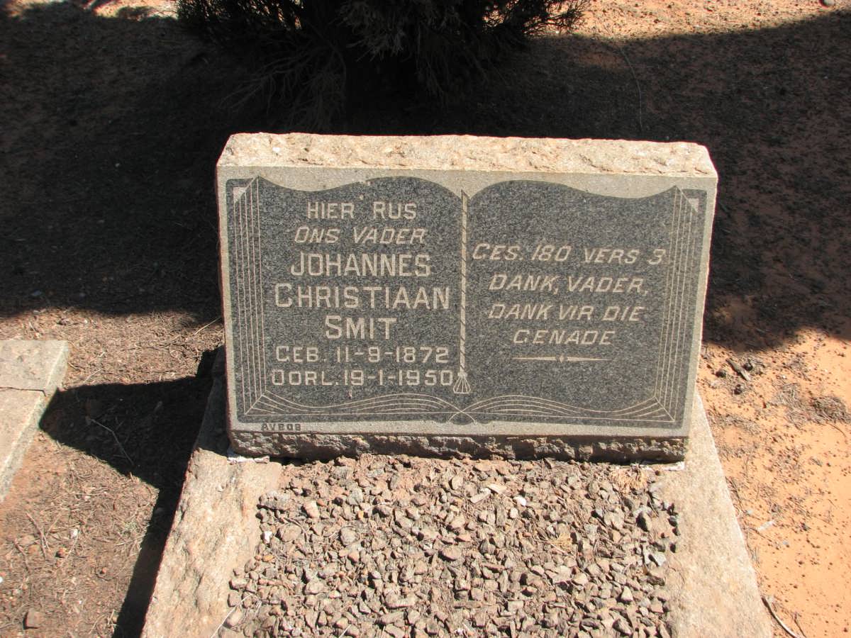 SMIT Johannes Christiaan 1872-1950