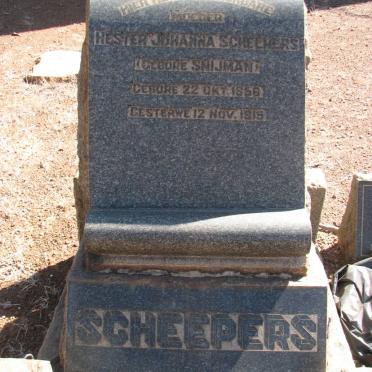 SCHEEPERS Hester Johanna nee SNIJMAN 1856-1919