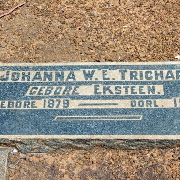TRICHARD Johanna W.E. nee EKSTEEN 1879-1926