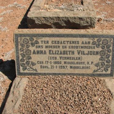 VILJOEN Anna Elizabeth nee VERMEULEN 1860-1957