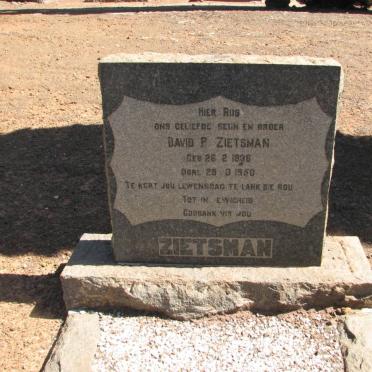 ZIETSMAN David P. 1936-1950