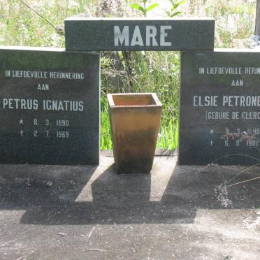 MARÉ Petrus Ignatius 1890-1969 &amp; Elsie Petronella DE CLERCQ 1898-1982
