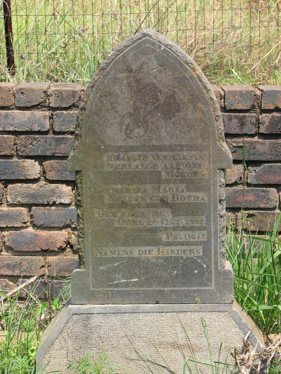 VENTER Catharina Maria nee BOTHA 1865-1932