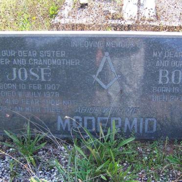 McDERMID Boet 1901-1959 &amp; Jose 1907-1978