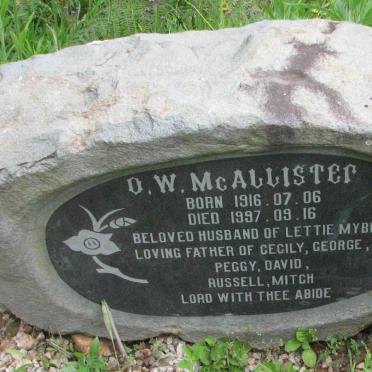 McALLISTER O.W. 1916-1997