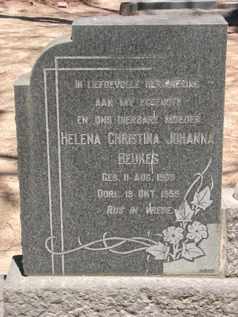 BEUKES Helena Christina Johanna 1909-1955