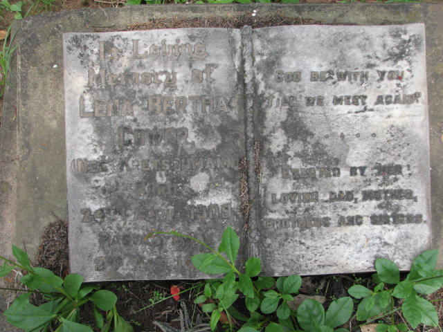 COWER Leila Bertha nee ? 1909-