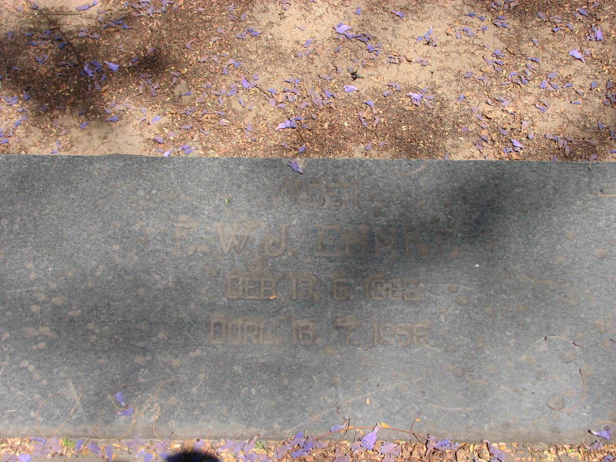 EHMKE F.W.J. 1882-1958