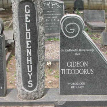 GELDENHUYS Gideon Theodorus 1908-1982