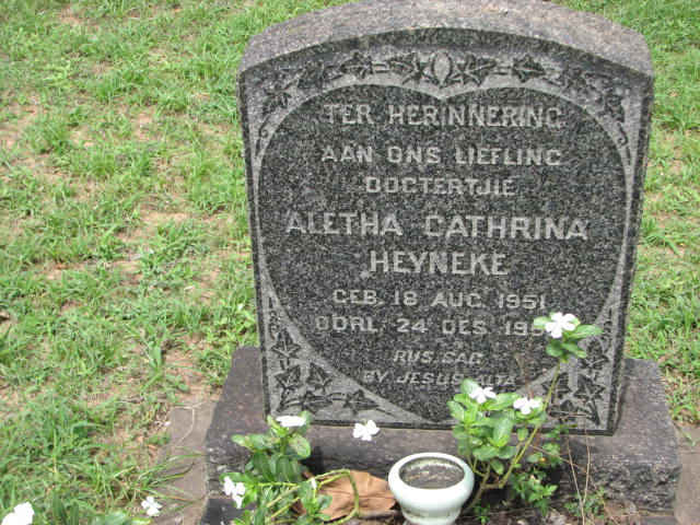 HEYNEKE Aletha Catharina 1951-195?
