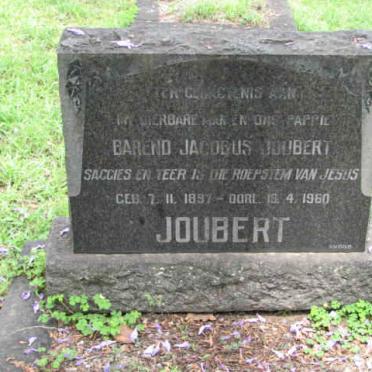 JOUBERT Barend Jacobus 1897-1960