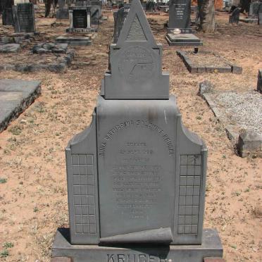 KRUGER Anna Catharina Salomina 1906-1952