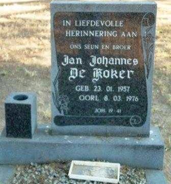 KOKER Jan Johannes, de 1957-1976
