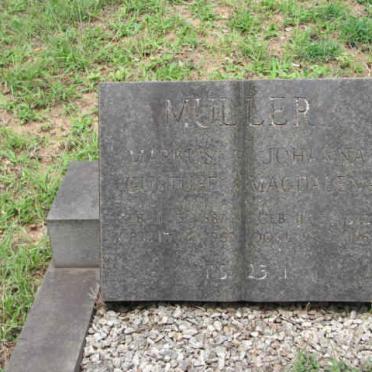 MULLER Markus Gustuff 1887-1962 &amp; Johanna Magdalena ?-1965