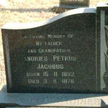 PRADINES Andries Petrus Jacobus, de 1892-1976